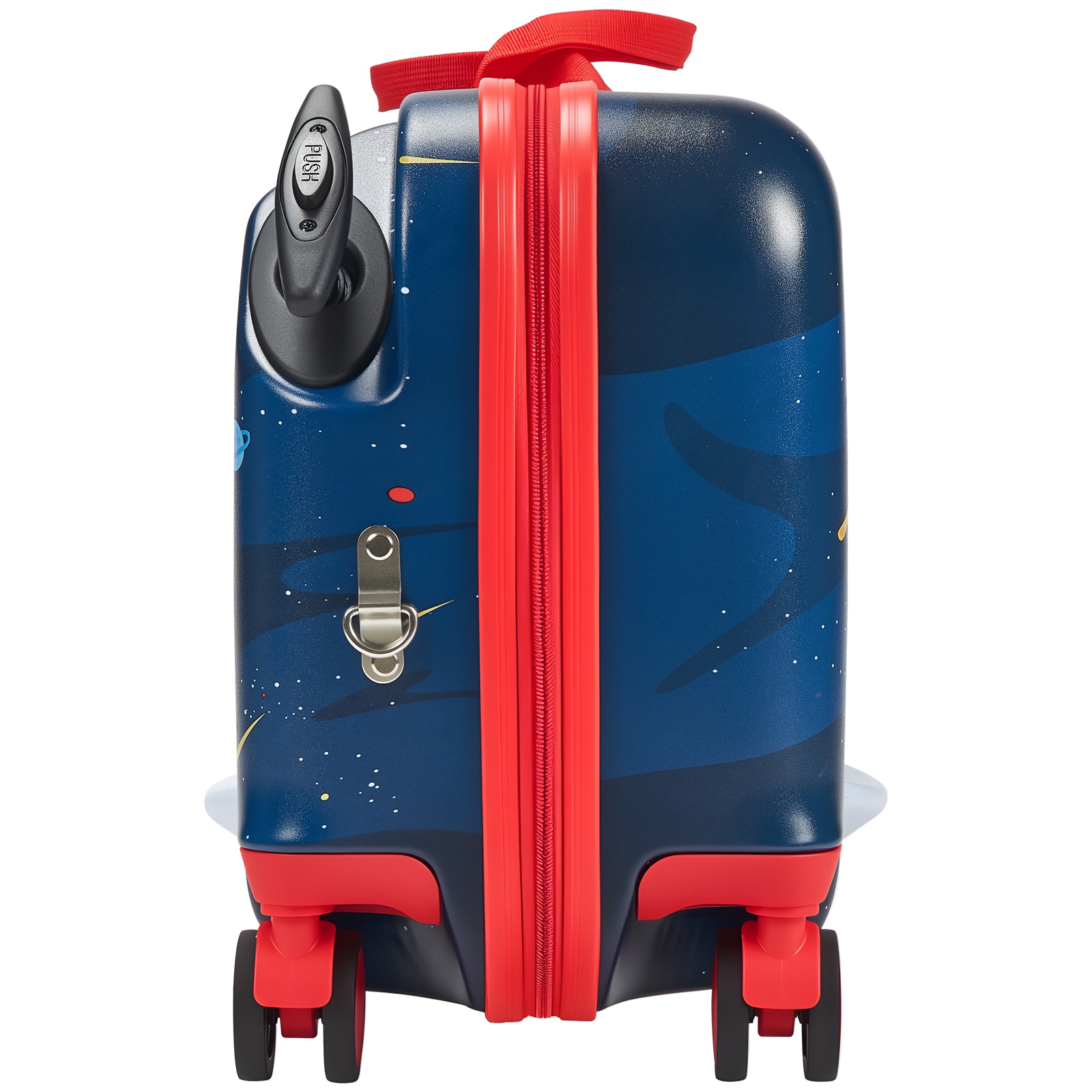 Kids Ride-on Scooter Suitcase Lightweight Rolling Luggage For Travel_voghion.com